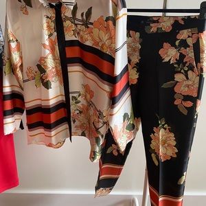 Zara Scarf Print Pants